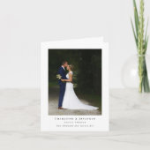 恐竜をテーマにしたウェディングフォト　サンキュー サンキューカード (正面)