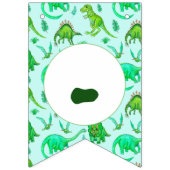 恐竜をテーマにしたパーティー バンティングフラッグ (第1の旗)