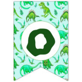 恐竜をテーマにしたパーティー バンティングフラッグ (第3の旗)