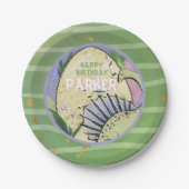 恐竜をテーマにしたパーティー ペーパープレート (正面)