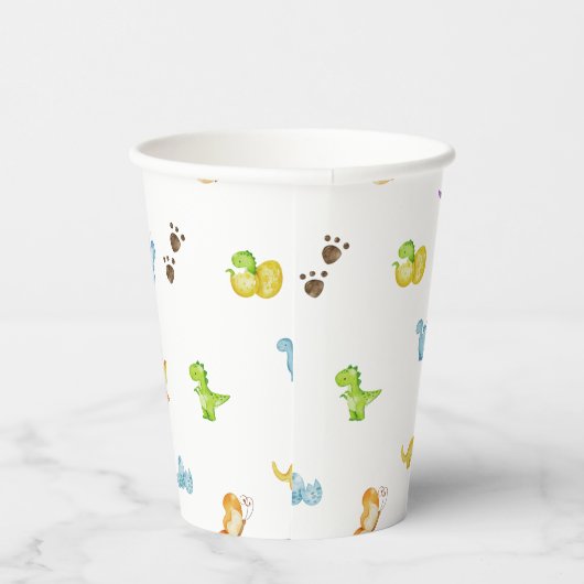 恐竜をテーマにした子供の誕生日パーティー 紙コップ (右)