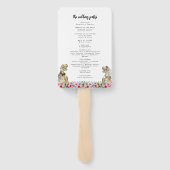 恐竜をテーマにした結婚式 ハンドファン (裏面)