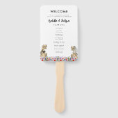 恐竜をテーマにした結婚式 ハンドファン (正面)