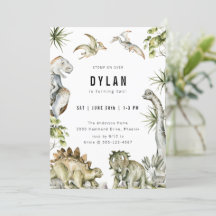 恐竜をテーマにした誕生日パーティー