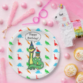 恐竜をテーマにした誕生日プレート ペーパープレート (パーティー)