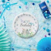 恐竜をテーマにした誕生日紙プレート 子供へ ペーパープレート (パーティー)