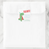 恐竜をテーマにした誕生日 スクエアシール (バッグ)