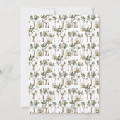 恐竜をテーマにした8歳の誕生日パーティー 招待状 (裏面)