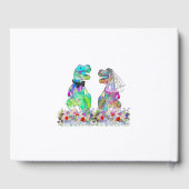 恐竜をテーマ結婚にした ゲストブック (裏面)