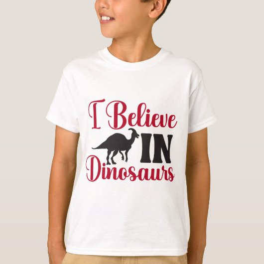 恐竜を信じて Tシャツ (正面)