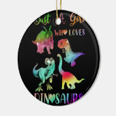 恐竜を愛しているだけの少女 セラミックオーナメント (左)