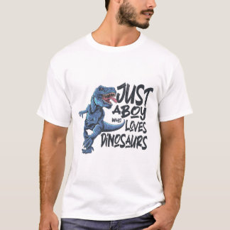 恐竜を愛しているだけの少年 Tシャツ