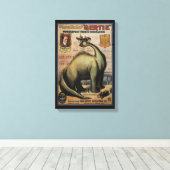 恐竜を殺す キャンバスプリント (インサイチュ (ウッドフロア))