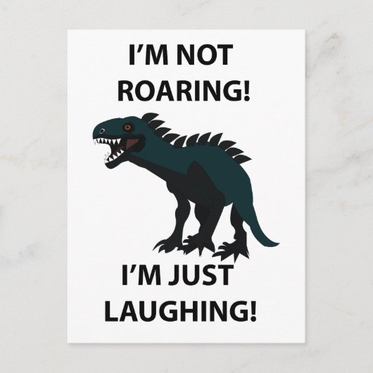 恐竜を笑っているだけおもしろいだ ポストカード (正面)