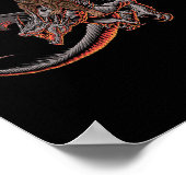 恐竜を見てドラゴンに乗るビッグフット – Sas ポスター (角)