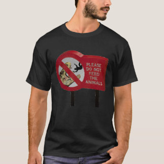恐竜を食べ物を与えないで下さい Tシャツ
