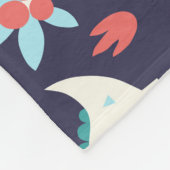 恐竜アドベンチャーシームレスデザイン フリースブランケット (角)