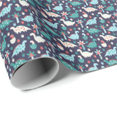 恐竜アドベンチャーシームレスデザイン ラッピングペーパー (ロールコーナー)