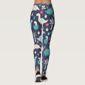 恐竜アドベンチャーシームレスデザイン レギンス (裏面)