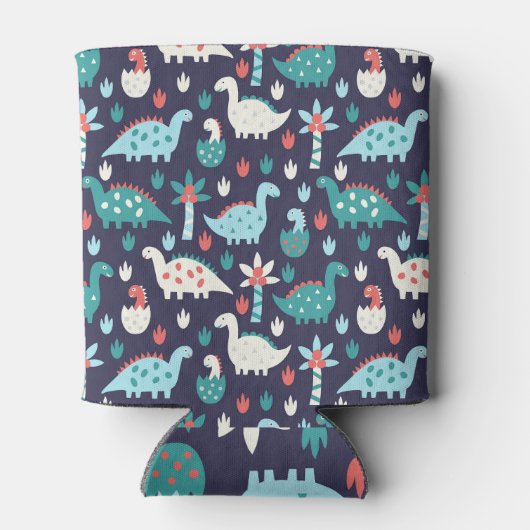 恐竜アドベンチャーシームレスデザイン 缶クーラー (裏面)