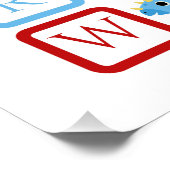 恐竜アルファベット教育 ポスター (コーナー)