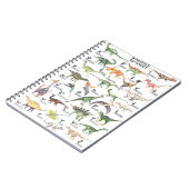 恐竜アルファベット ノートブック (左側)