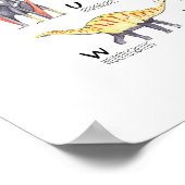 恐竜アルファベット ポスター (角)