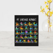 恐竜アルファベットAbc新学期学生K カード (黄色い花)