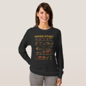 恐竜アルファベットDinoタイプID A Tシャツ (正面フル)