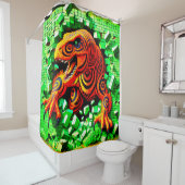 恐竜アート類 シャワーカーテン (インサイチュ)