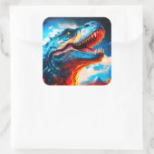 恐竜アート類 スクエアシール (バッグ)