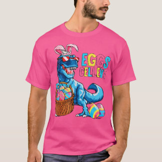 恐竜イースターバニーTシャツTレックス少年キッズエッグ Tシャツ