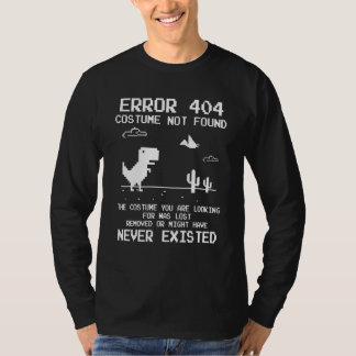 恐竜エラー404コスチュームが見つかりませんコード2021 Tシャツ