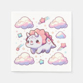 恐竜エレガントの赤ちゃんシャワー スタンダードカクテルナプキン (正面)