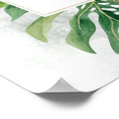 恐竜エレガント赤ちゃんシャワー歓迎ポスター ポスター (角)