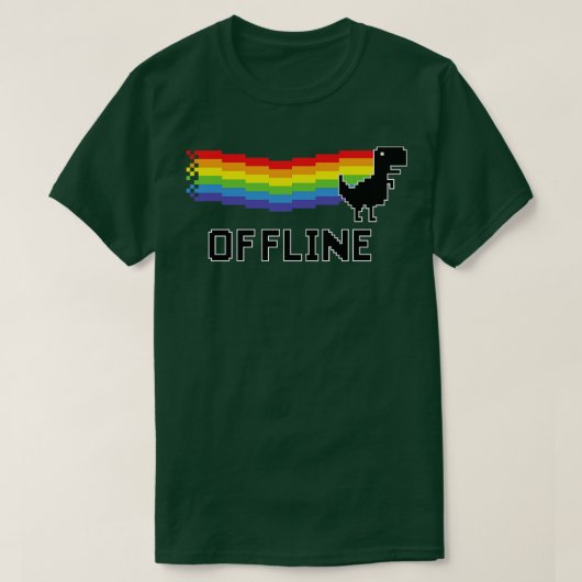 恐竜オフライン1 Tシャツ (デザイン正面)