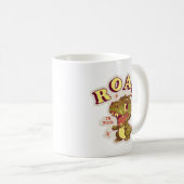 恐竜カスタマイズ誕生日キッズが鳴る私は4歳 コーヒーマグカップ (正面右)