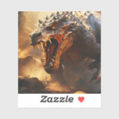 恐竜カスタムカットのビニールシール シール (シート)