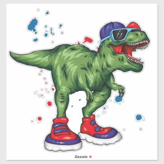 恐竜カッコいいのステッカー シール (シート)