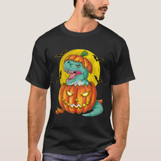 恐竜カボチャTシャツハロウィンキッズカボカサウ Tシャツ