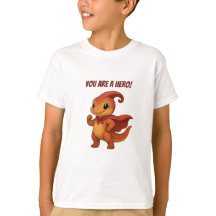 恐竜カムリ・スーパーヒーロー「You are a Hero」Tシャツ