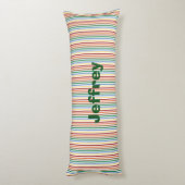 恐竜カラフルのカスタム抱き枕 ボディピロー (裏面 (縦))