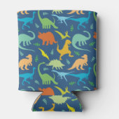 恐竜カラフルの個人用設定 缶クーラー (裏面)