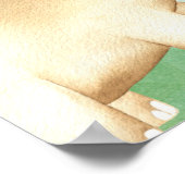 恐竜カラフルの幼児のバースデーパカスタムーティーb ポスター (角)