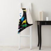 恐竜カラフルの水彩子供のパターン シェルパブランケット (インサイチュ)