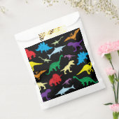 恐竜カラフルの水彩子供のパターン フェイバーバッグ (封をした状態)