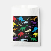 恐竜カラフルの水彩子供のパターン フェイバーバッグ (正面)