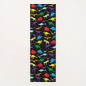 恐竜カラフルの水彩子供のパターン ヨガマット (正面)