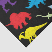 恐竜カラフルの水彩子供のパターン 薄葉紙 (詳細)