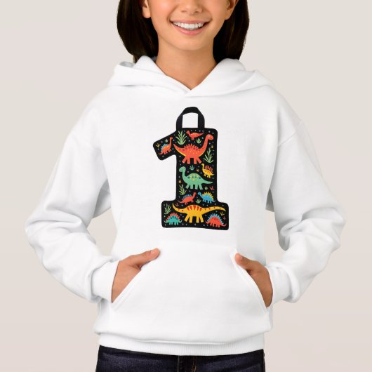 恐竜カラフルシャツデザイン (正面)